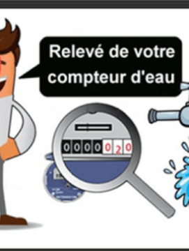 Relevé compteurs d'eau 2022